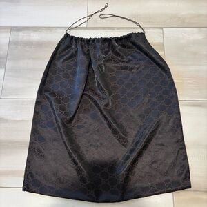 GUCCI Large Brown GG Monogram Draw String Dust Bag